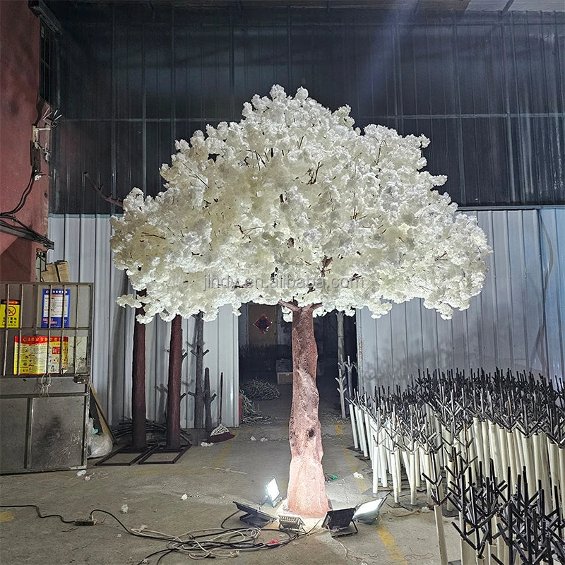 Custom Outdoor Indoor Decoration Green Plant Realistic Olive 6.5ft 8ft 10ft Artificial Olive Tree for Hotel Event Garden