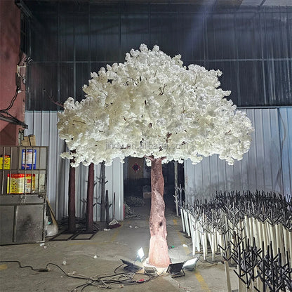 Custom Outdoor Indoor Decoration Green Plant Realistic Olive 6.5ft 8ft 10ft Artificial Olive Tree for Hotel Event Garden
