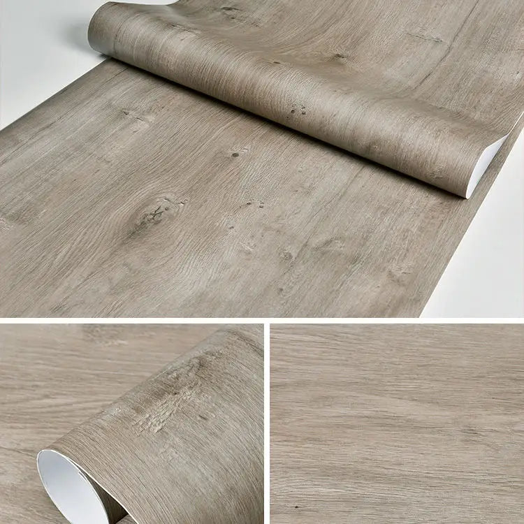Wood Pattern DIY Self Adhesvie Waterproof Wallpaper Vinyl Wall Stickers Film for Furniture Renovation Stickers Home Stick Decors