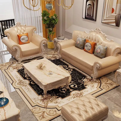 Leather Europe Living Room Sofa Relax Large Sleeper Comfortable Sofa Apartment Romantic Muebles Para Habitacion Home Furniture