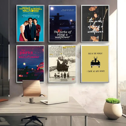 Classic Movie T-The Perks Of Being A Wallflower Poster HD art sticky wall waterproof home bedroom bar aesthetic decoration