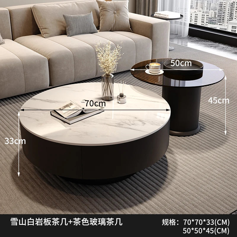 Creative Nordic Coffee Table Storage Trendy Italian Minimalist Side Table Elegant Unique Mobili Per Il Soggiorno Home Furniture