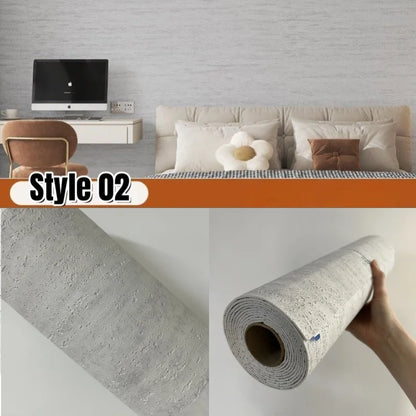 Soft Imitate Roman Travertine Slate Wallpapers 3D Textured Thickening Wall Panel Scalable Flexible Self-adhesive  Wall Stickers
