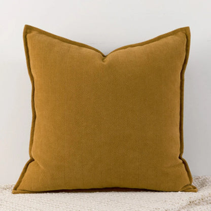 Cozy Solid Chenille Throw Pillow Covers - Nordic Design, 45x45/50x50/60x60/65x65cm, Ideal for Living Room & Bedroom Decor