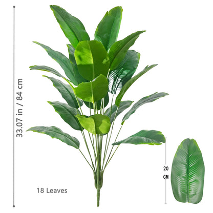 Artificial Palm Tree - Large Fake Tropical Plant Suitable for Indoor Outdoor Decoration Without Pot