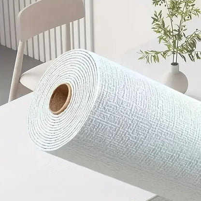 3D Wall Panel Linen Texture Peel-and-Stick Waterproof Wallpaper Home Decor Living Room House Bathroom Decoration Brick Sticker