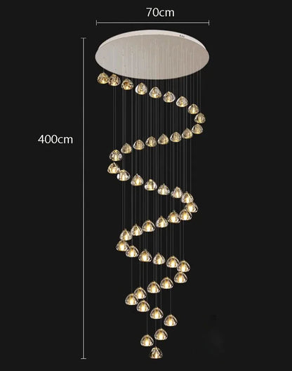 Modern home decoration crystal chandeliers for hall, staircase, indoor lighting fixtures, ceiling lamps, living room exquisite i