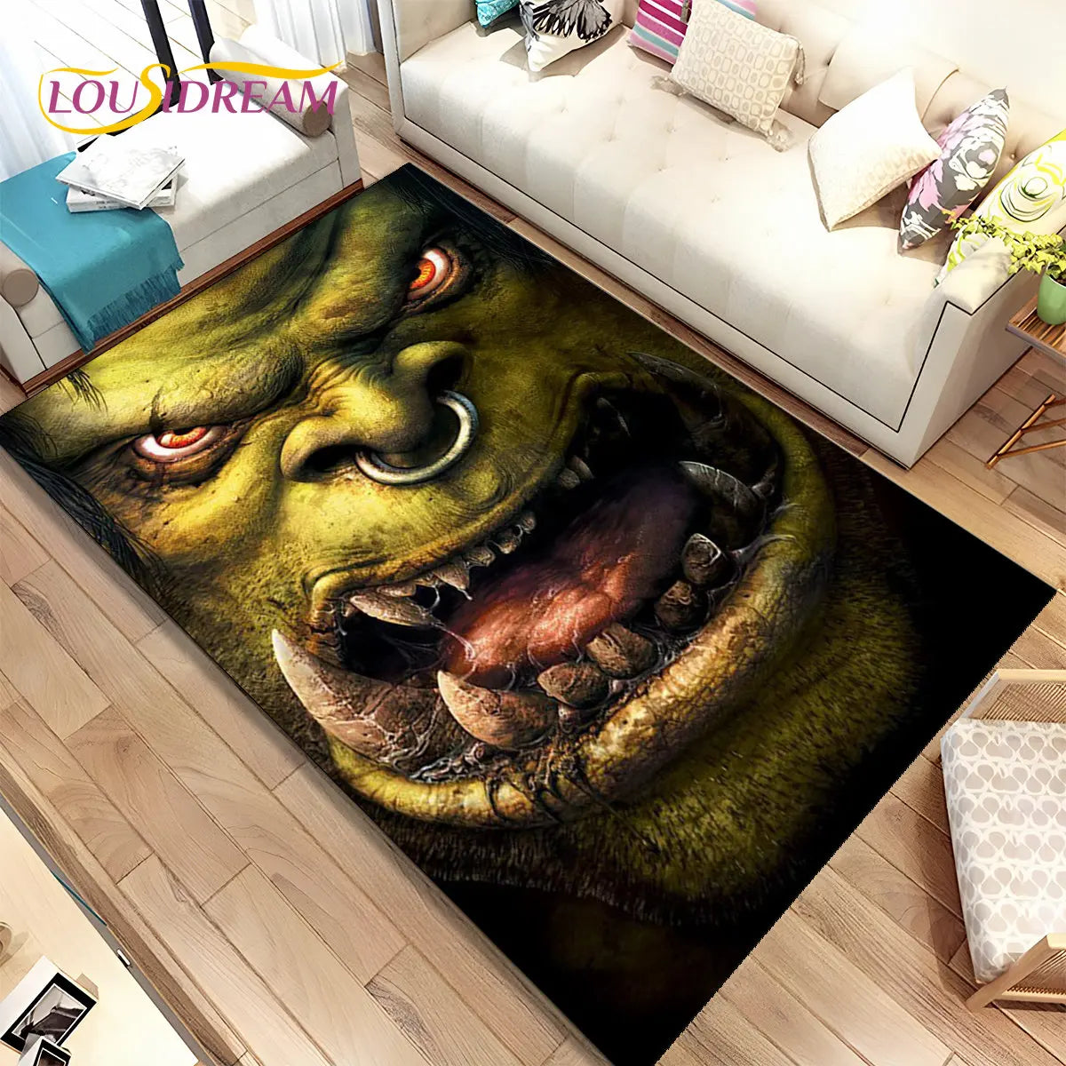 World of Warcraft,WOW ,Game Gamer Area Rug,Carpet Rug for Living Room Bedroom Sofa Doormat Decoration, Kid Non-slip Floor Mat 3D