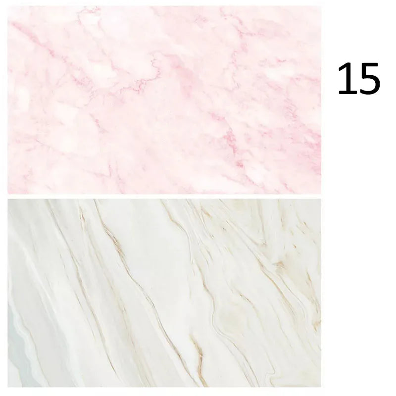 Marble Photography Backdrops 57*87CM 2 Sided Wood Grain Photo Background Wallpaper Studio Waterproof Products Photographic Props