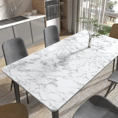 Marble Pattern Wallpaper, Self Adhesive Wall Sticker, Waterproof & Oil-proof Wall Decal, Wall Decor for Home Kitchen Living Room