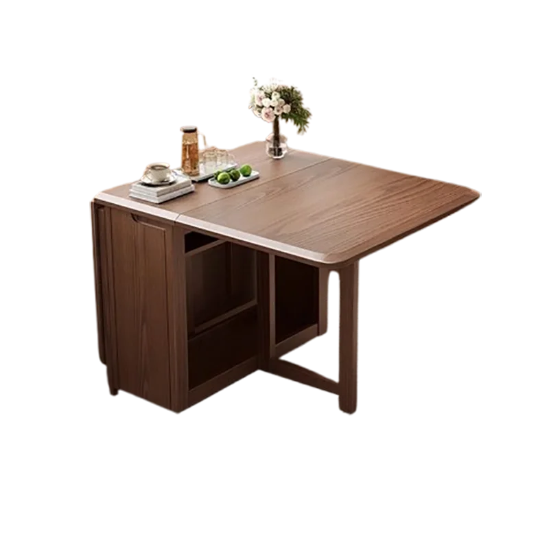 Rustic Dark Dining Tables Folding Nordic Modern Multifunctional Dining Tables Elegant Vintage Table A Manger Pliante Furnitures