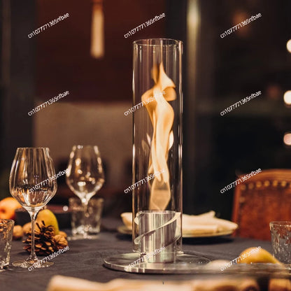 Indoor Spinning Tornado Flame Fireplace Heater Portable Atmosphere Heating Stove for Living Room Bedroom