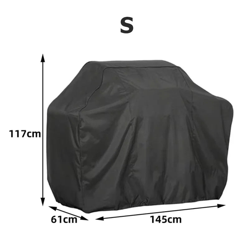 BBQ Grill Barbecue Cover Dustproof Waterproof Thickened BBQ Cover Outdoor Rainproof BBQ Cover