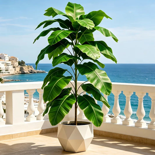 1PC 100CM Giant Outdoor Artificial Banana Tree with Green  23Leaves for Indoor/Outdoor Potted Plants Christmas Decora