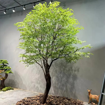 Green Artificial Maple Tree Simulation Plants Japanese Indoor Outdoor