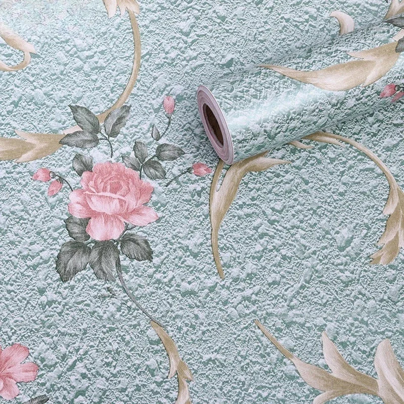Home Decor Retro Floral Wallpaper Renovation of Bedroom and Living Room Decorative Walls