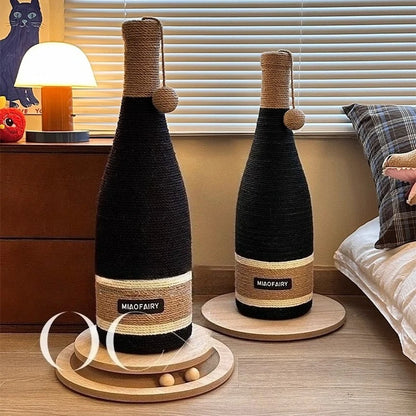 Wine Bottle Sisal Cat Scratching Posts Corner Sofa Wear Resistant Scratching Posts Cats Rope Toys Scratchers Pets Supplies
