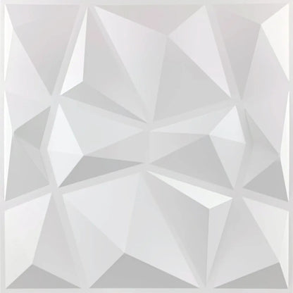 White 3D Wall Panel Foam Brick Waterproof Non-self-adhesive Wall Sticker Modern Geometric Background Wallpaper Wall Renovation