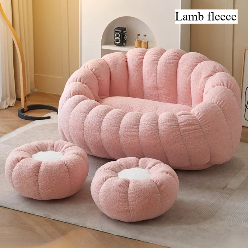 2 Person Living Room Sofas Modern Puffs Sofa Comfortable Relaxing Sofas Bedroom Luxury Sofa Sets Lazy Bean Bag Home Furniture