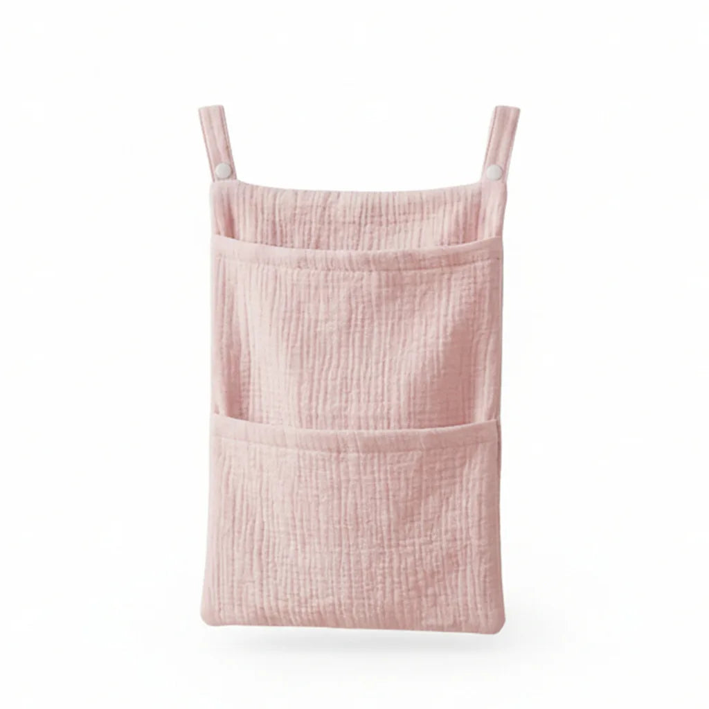 Pure Cotton Baby Crib Hanging Bag Multifunctional Newborn Supplies Storage Bag for Stroller New Pure Cotton Baby Hanging Bag