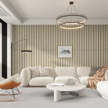 Faux Grille Wallpaper Wall Decoration Thick Foam Wood Grain Contact Paper Peel and Stick Wallpapers for Living Room Background