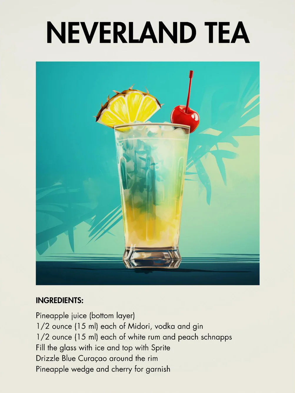 Classic Simple Bar Drinks Liquor Cocktail Bartending Recipe Poster Canvas Art Painting Prints Home Room Bar Wall Decoration