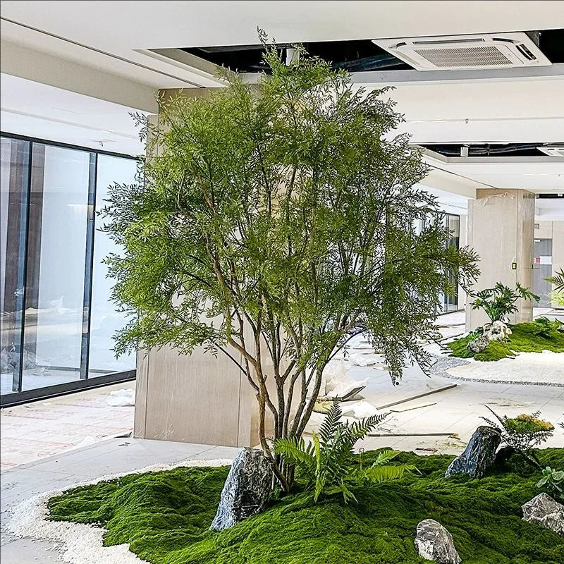 HLZ Artificial Green Plant Fake Tree  Indoor and Outdoor New Simple Landscaping Decorative Tree Artificial Green Plant