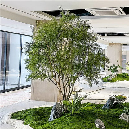 HLZ Artificial Green Plant Fake Tree  Indoor and Outdoor New Simple Landscaping Decorative Tree Artificial Green Plant