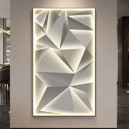 Entrance Decorative Wall Painting Lamp Living Room Background Wall Light Luxury Mural Light Corridor Hanging Abstract Painting