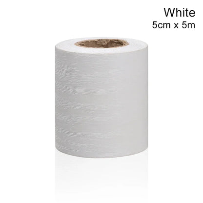 Self-adhesive PVC Waterproof Wood Waist Line Wallpaper Skirting Line Wall Border Stickers Home Decor