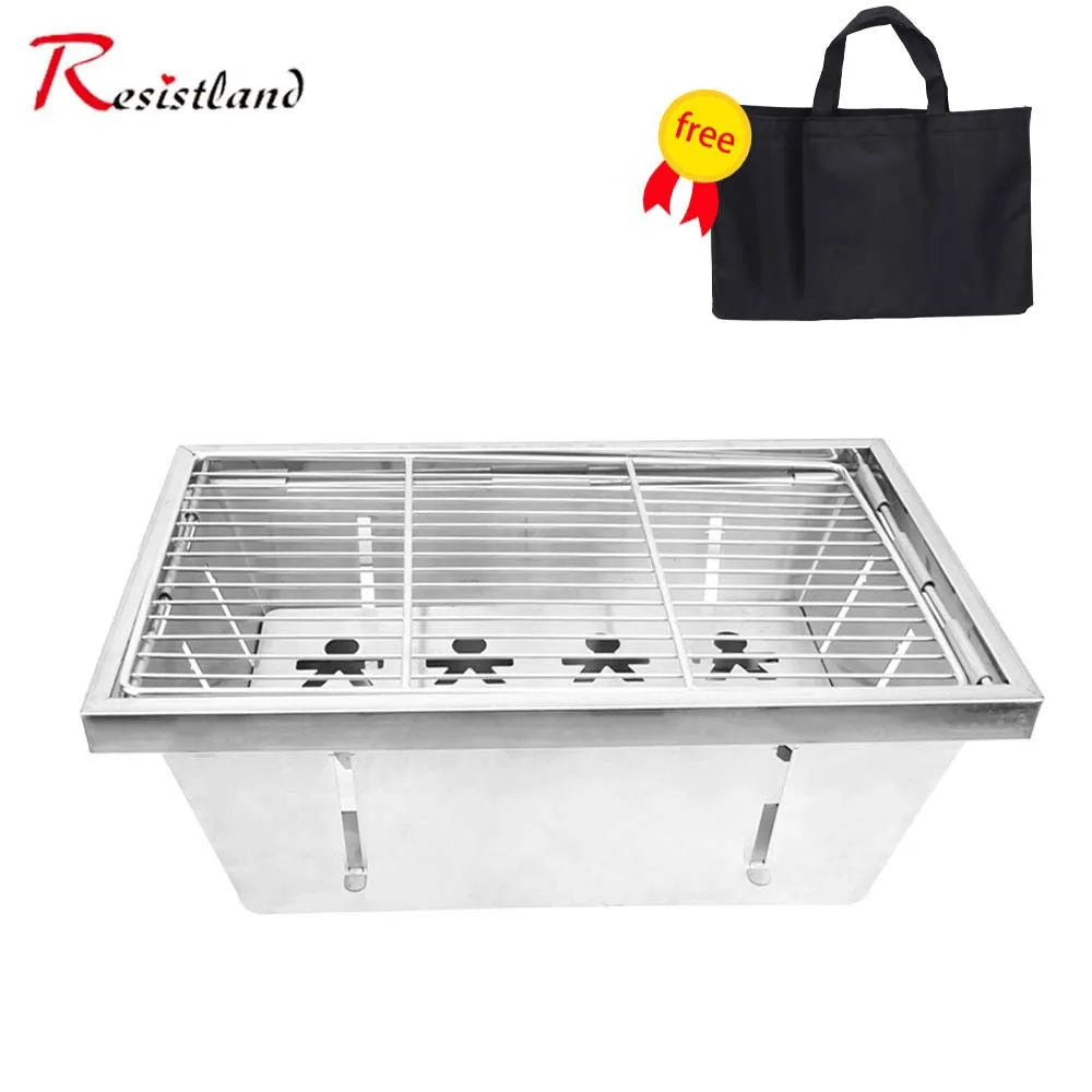 Camping Folding Removable IGT Wood Table Gas Stove Portable Lightweight Camp BBQ Grill Table Outdoor Picnic Fishing Table