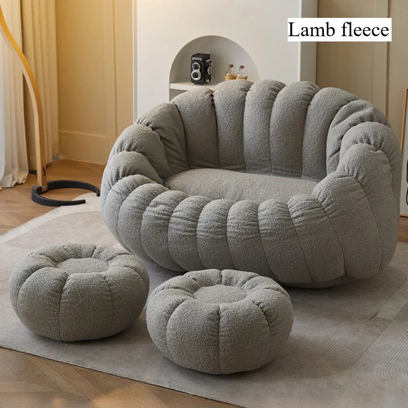 2 Person Living Room Sofas Modern Puffs Sofa Comfortable Relaxing Sofas Bedroom Luxury Sofa Sets Lazy Bean Bag Home Furniture