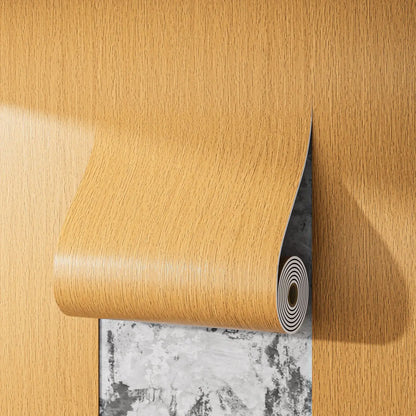 Waterproof Thick Self Adhesive Wallpaper Faux Wood Grain Peel and Stick Furniture Renovation Veneer for Accent Wall