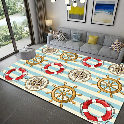 Nautical style rugs kids mats bedroom kitchen     living    bath
