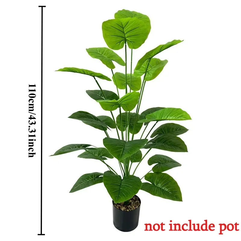 43.3Inch Giant Artificial Plants Tree Realistic Full Lush Greenery Indoor Outdoor All-Season Decor for Home Office Wedding Party