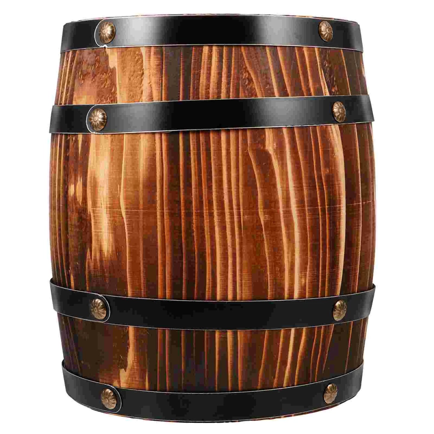 Oak Ornaments Decor Barrels Decorative Props Decorations Table Party Retro for