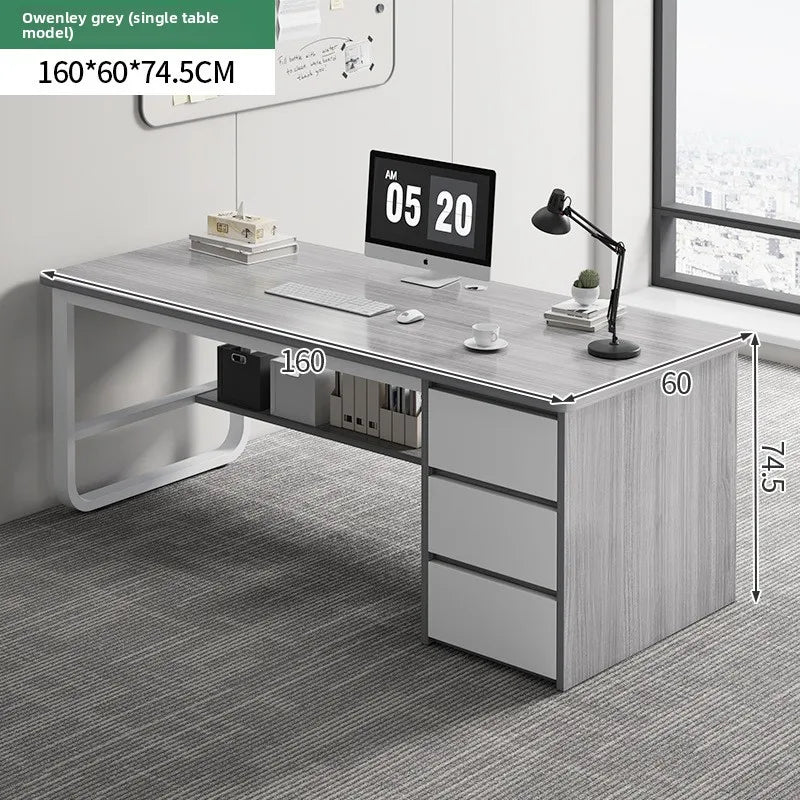 Desk Desktop Computer Desk Simple Home Desk Student Bedroom Bookshelf Integrated Writing Desk