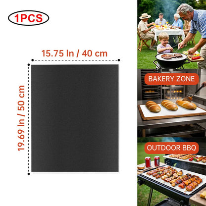 BBQ Mats Oven Bottom Liners Reusable Non-stick Baking Mats Outdoor Party Protective Mats Kitchen Tools Heat Resistant Grill Mats