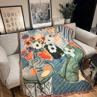 Henri Matisse French Artist Tapestry Blanket Sofa Throw Casual Bed Decor Leisure Rug - Soft Cozy Decorative Home Accessories