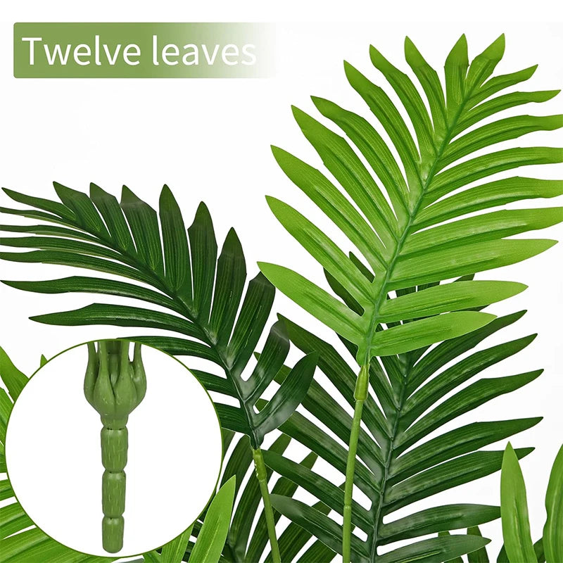 1Pcs Palm Trees Plants Artificial Branch 61CM Fake Plant Bunch for Home Room Indoor Decor Garden Outdoor Decoration Potted Plant
