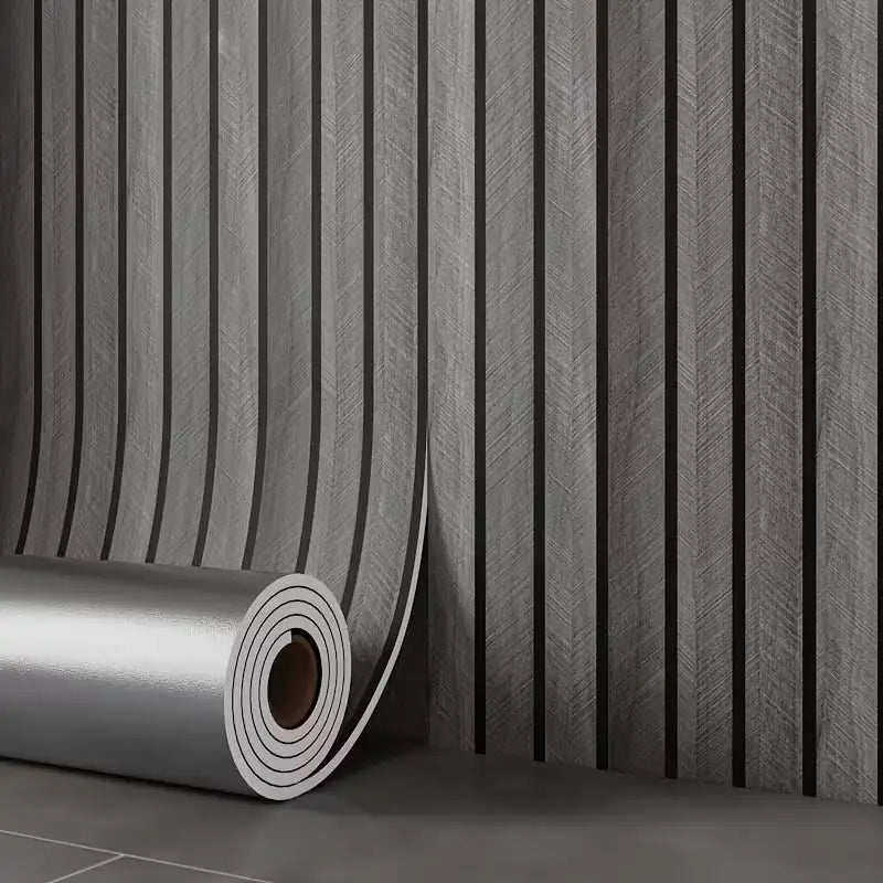 【H】Thick Brown Grid Peel And Stick Wallpaper Faux Plaid Design Waterproof And Moisture-Proof Ideal For Walls Ceilings Home Decor
