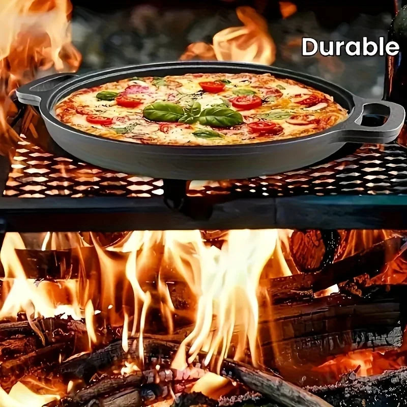2026 Hot Sale Multifunctional Cast Iron Frying Pan Non-Stick Skillet Round Griddle Kitchen Cookware for Stove & Outdoor Cooking