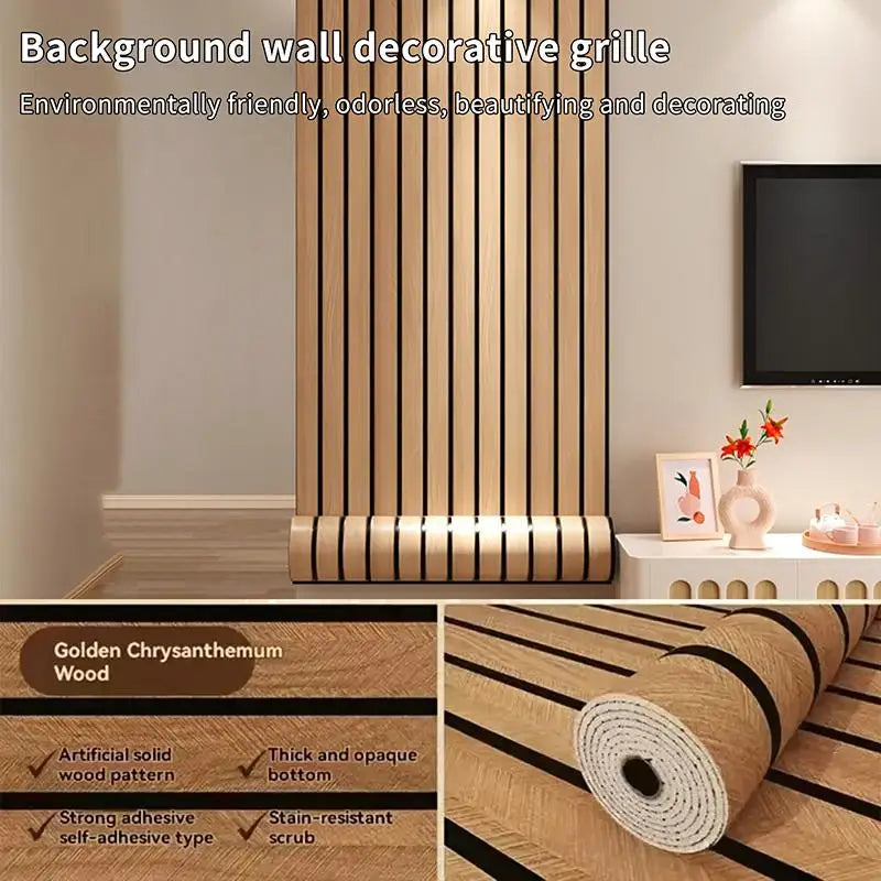 Thick Brown Grid Peel and Stick Wallpaper Faux Plaid Design Waterproof Moisture-Proof for Walls Ceilings Home Decor