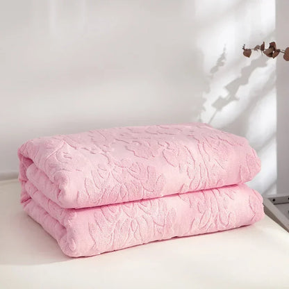 Jacquard Cotton Towel Thread Blanket for Adults Kids Soft Breathable Bedspread Bedclothes Summer Throw Blankets on Sofa/Bed