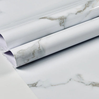 Marble Wall Stickers Wallpaper, Kitchen Self-adhesive Wall Stickers, PVC Waterproof Greaseproof Stickers Bathroom Stickers