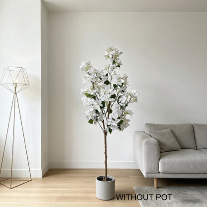 140CM/4.6FT Artificial bougainvillea Plant morden house indoor outdoor fake plant for home garden living Room decoration