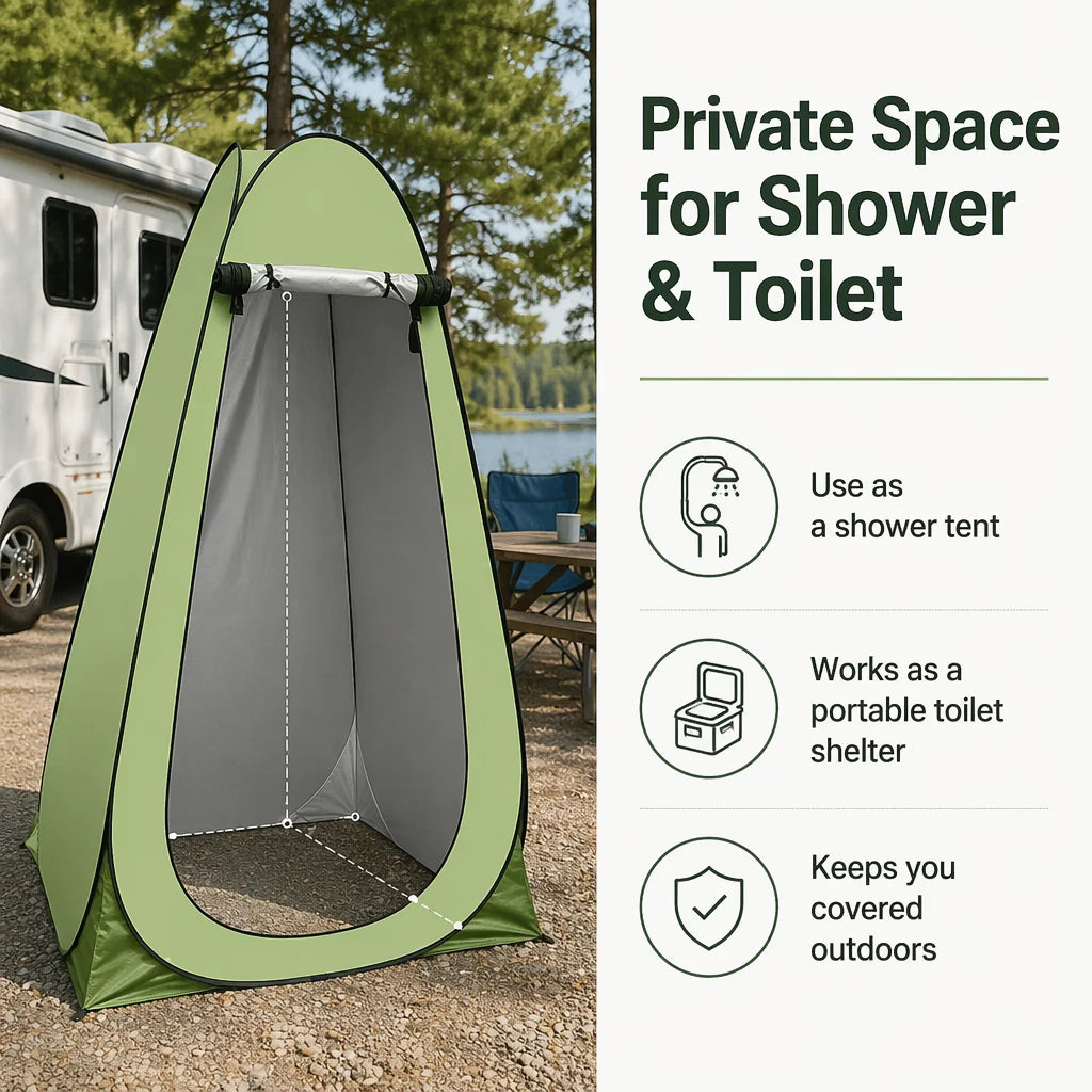 Outdoor bathing tent, portable camping toilet tent, changing tent, shower tent, dressing shelter, fishing tent, thermal tent