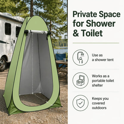 Outdoor bathing tent, portable camping toilet tent, changing tent, shower tent, dressing shelter, fishing tent, thermal tent