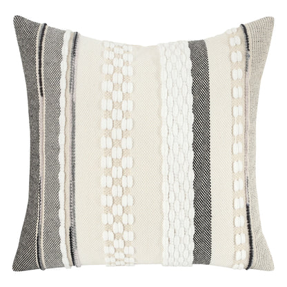 1 Pc Boho Throw Pillow Covers 18x18 Inch Striped Cousion Cover Decorative Chenille Pillowcases Square Cushion Covers