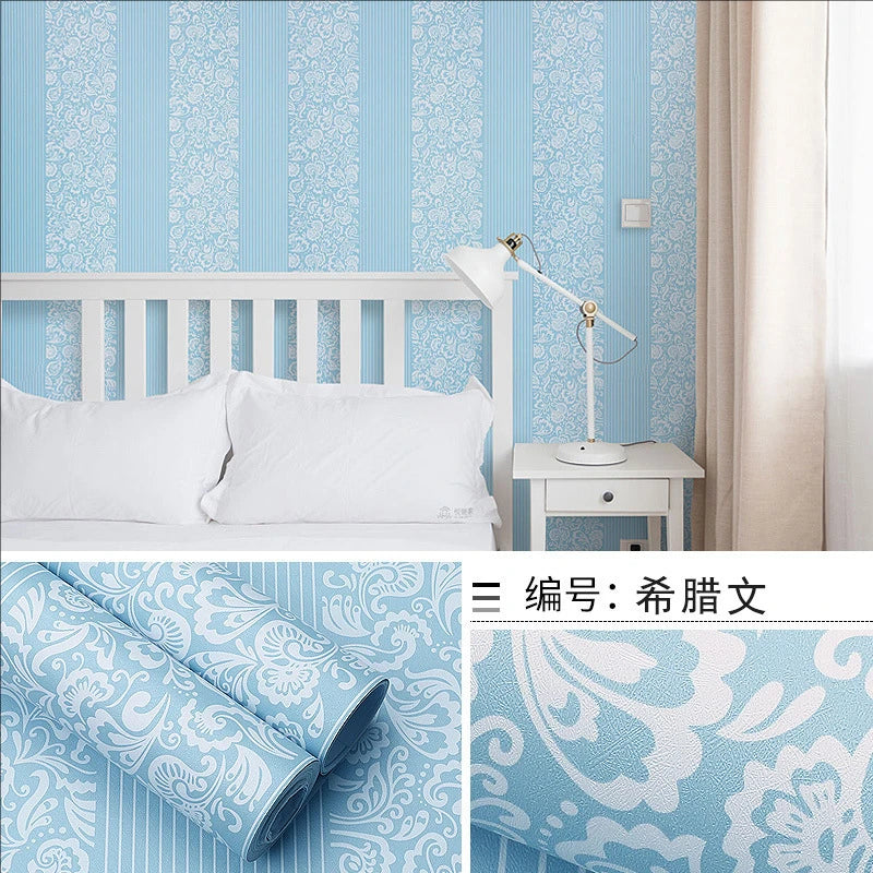 45CM self-adhesive wallpaper DIY grid background wall self-adhesive retro style home decor bedroom living room background wall